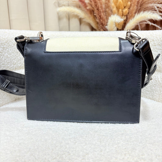 Charles & Keith Canvas Leather Sling