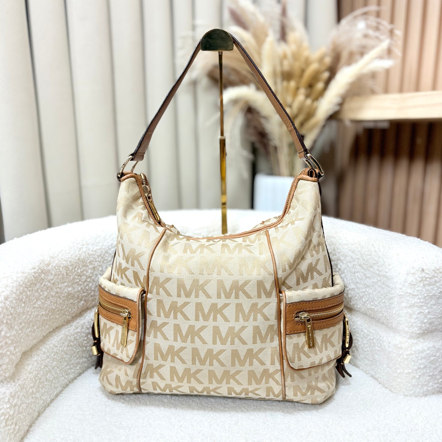 Michael Kors Signature Canvas Shoulder Bag