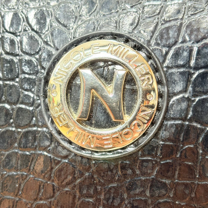 Nicole Miller Glossy Black Handbag