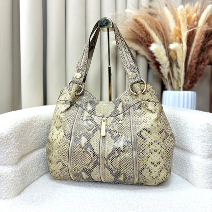 Michael Kors Python Snake Print Satchel