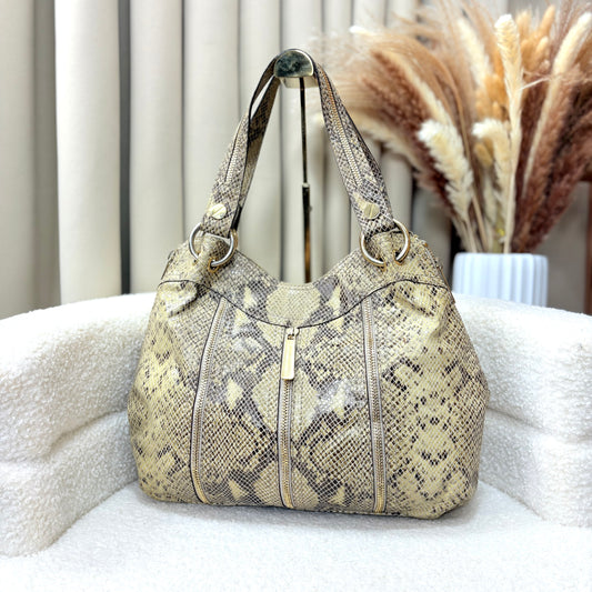 Michael Kors Python Snake Print Satchel