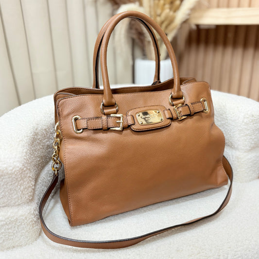 Michael Kors Hamilton Brown Satchel