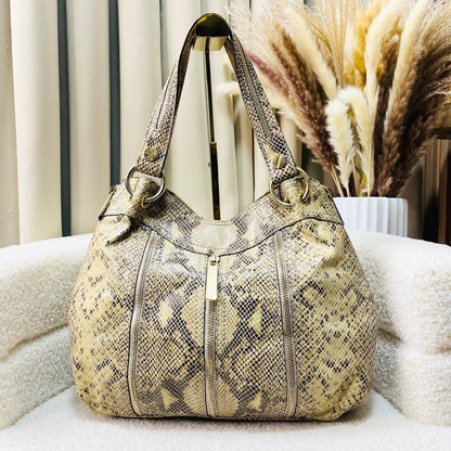 Michael Kors Python Snake Print Satchel