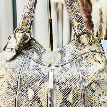 Michael Kors Python Snake Print Satchel