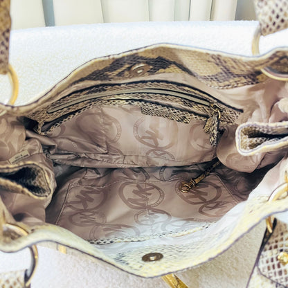 Michael Kors Python Snake Print Satchel