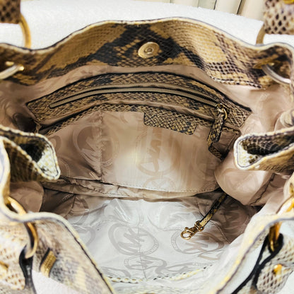 Michael Kors Python Snake Print Satchel