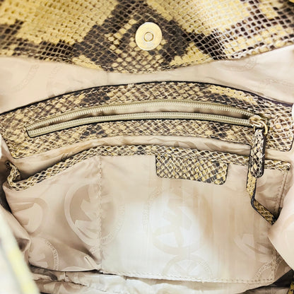 Michael Kors Python Snake Print Satchel