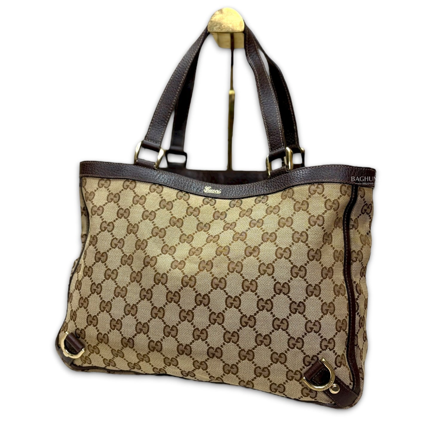 Gucci Abbey GG Canvas D-Ring Tote Bag