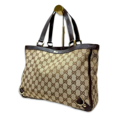 Gucci Abbey GG Canvas D-Ring Tote Bag