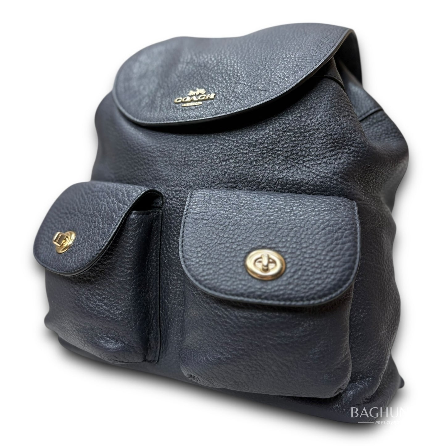 Coach Billie Pebbled Leather Backpack