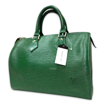 Louis Vuitton Borneo Green Epi Leather Speedy 25