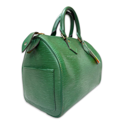 Louis Vuitton Borneo Green Epi Leather Speedy 25