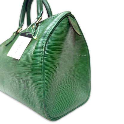 Louis Vuitton Borneo Green Epi Leather Speedy 25