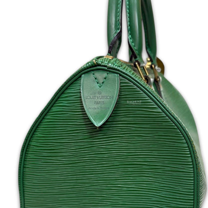 Louis Vuitton Borneo Green Epi Leather Speedy 25