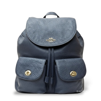 Coach Billie Pebbled Leather Backpack